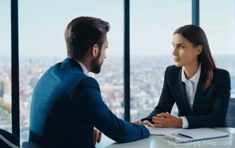 BB 세일즈 프로세스 개선을 위한 고객 인터뷰 기법 - **Image Prompt 1: Empathetic Listening and Problem Solving**
"A professional male consultant, dr...