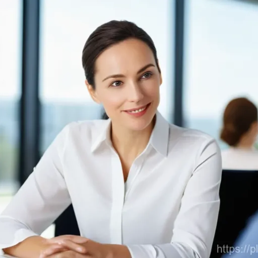 효과적인 BB 세일즈 프로세스 개선 방법 - **Prompt:** A professionally dressed female B2B sales consultant, mid-30s, with a warm and empatheti...